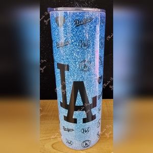 LA Dodgers girl tumbler